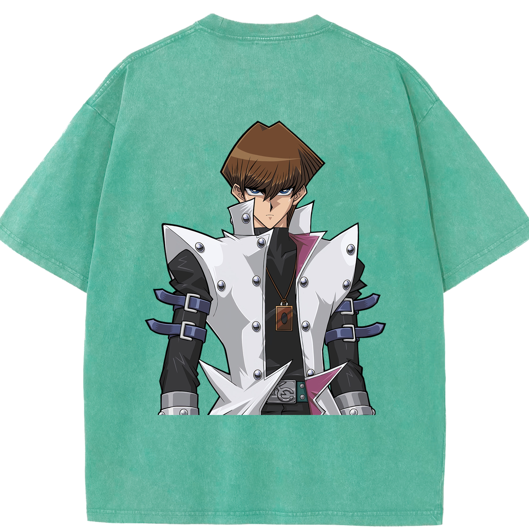 （画像用） 遊☆戯☆王 Yu-Gi-Oh! 綿100% ヴィンテージ風 半袖Tシャツ（背面プリント）